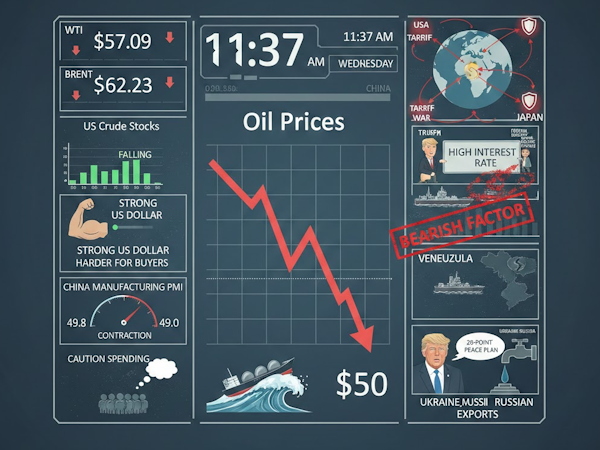 Bearish Mood Drags Oil Prices towards Mid-$50 Mark! – Oil & Gas Market Trends 2025: Futures Analysis & Industry Insights