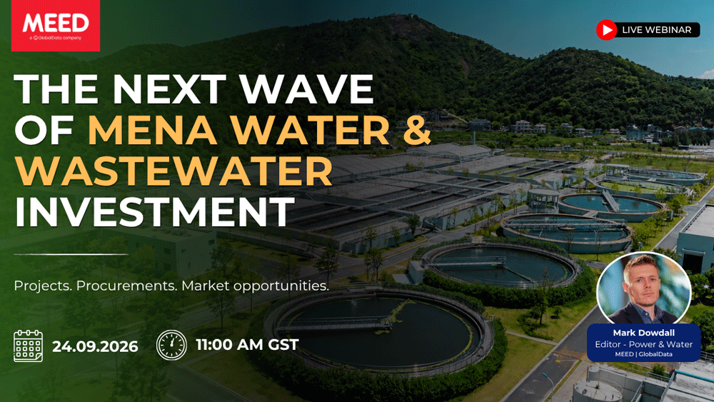 WEBINAR: Mena Water & Wastewater Projects Market 2026