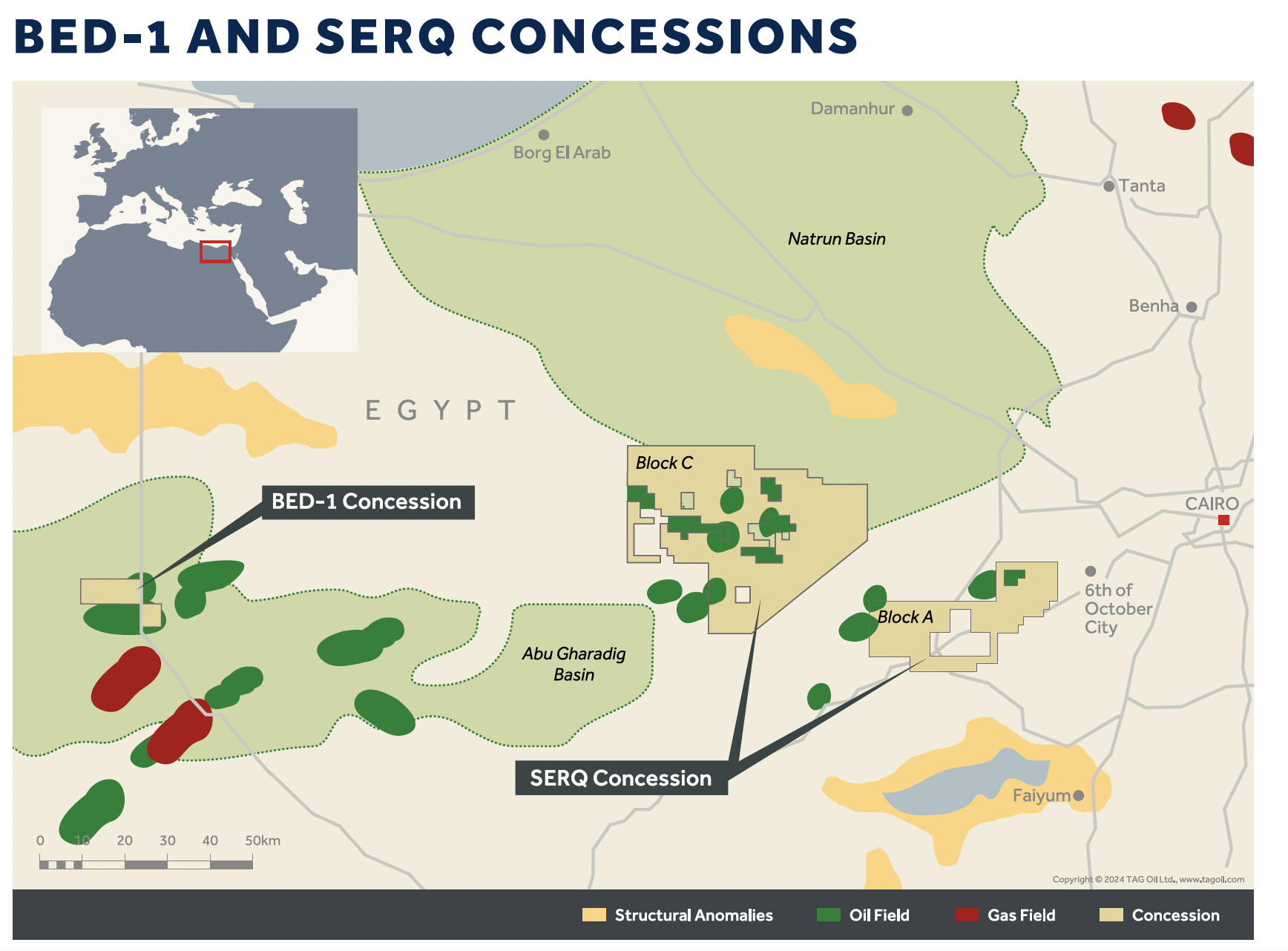 TAG Oil Reports Positive Reservoir Logs at Egypt’s T-200 Well