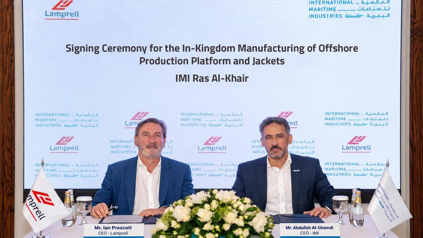 Lamprell signs local fabrication deal for Saudi offshore job